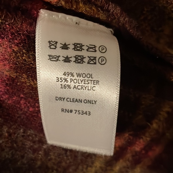 RACHEL ZOE PLAID WOOL RETRO BLAZER PEA COAT. - Picture 9 of 9